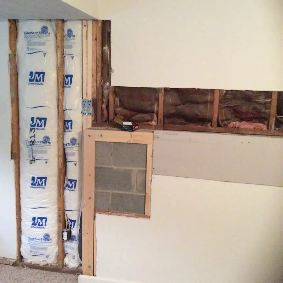 Wall insulation replacement during Odor Removal & Deodorization in Frankfort
